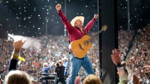 Garth Brooks na podiu