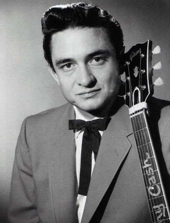 Johnny Cash na podiu