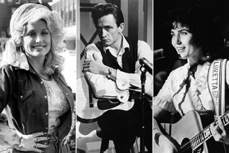 trojice význačných country zpěváků
